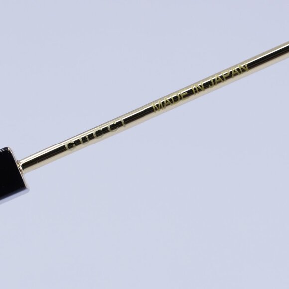 Gucci GG1438O 001 Eyeglasses Black/Gold 53mm Square Frame - Picture 8 of 12